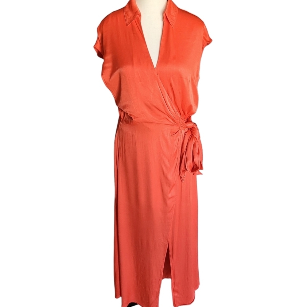 Maeve Orange Midi Dress